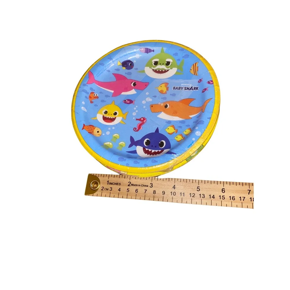 Kids Party Plates Lot Baby Shark Birthday Balloons Paper Plates Mixed Designs